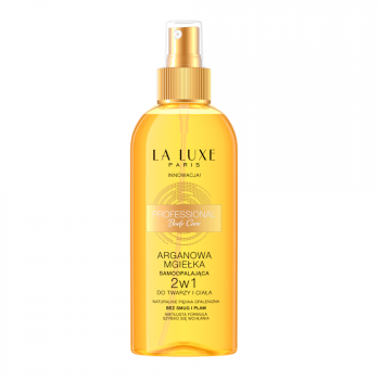 Self tanning body mist for face and body with argan oil