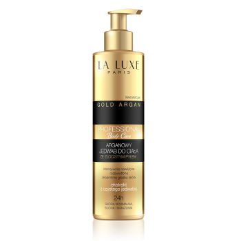 Argan body silk with golden shimmering